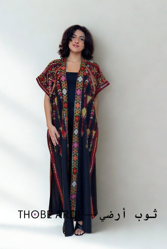 Multicolored Tatreez Bisht