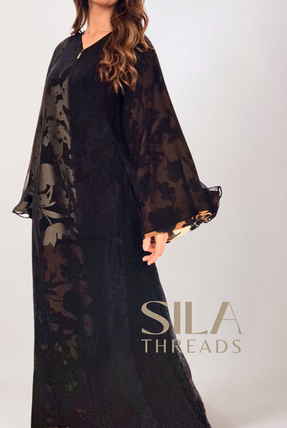 Multicolored Floral Abaya