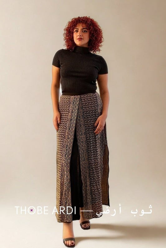 Tatreez Beige Pant Skirt