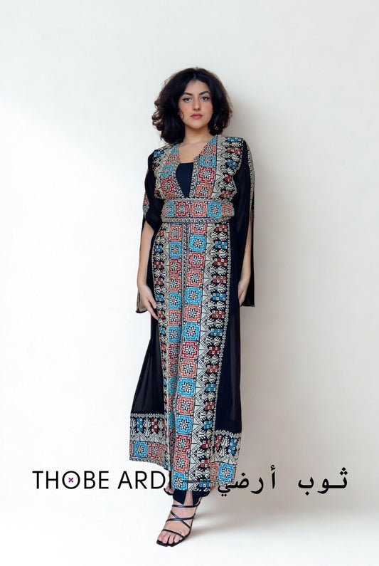 Beige Tatreez Abaya