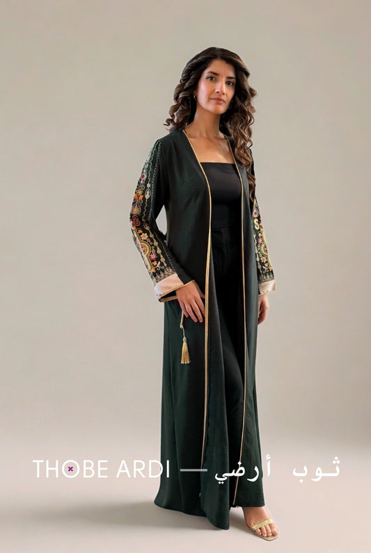 Nora Green Tatreez Abaya