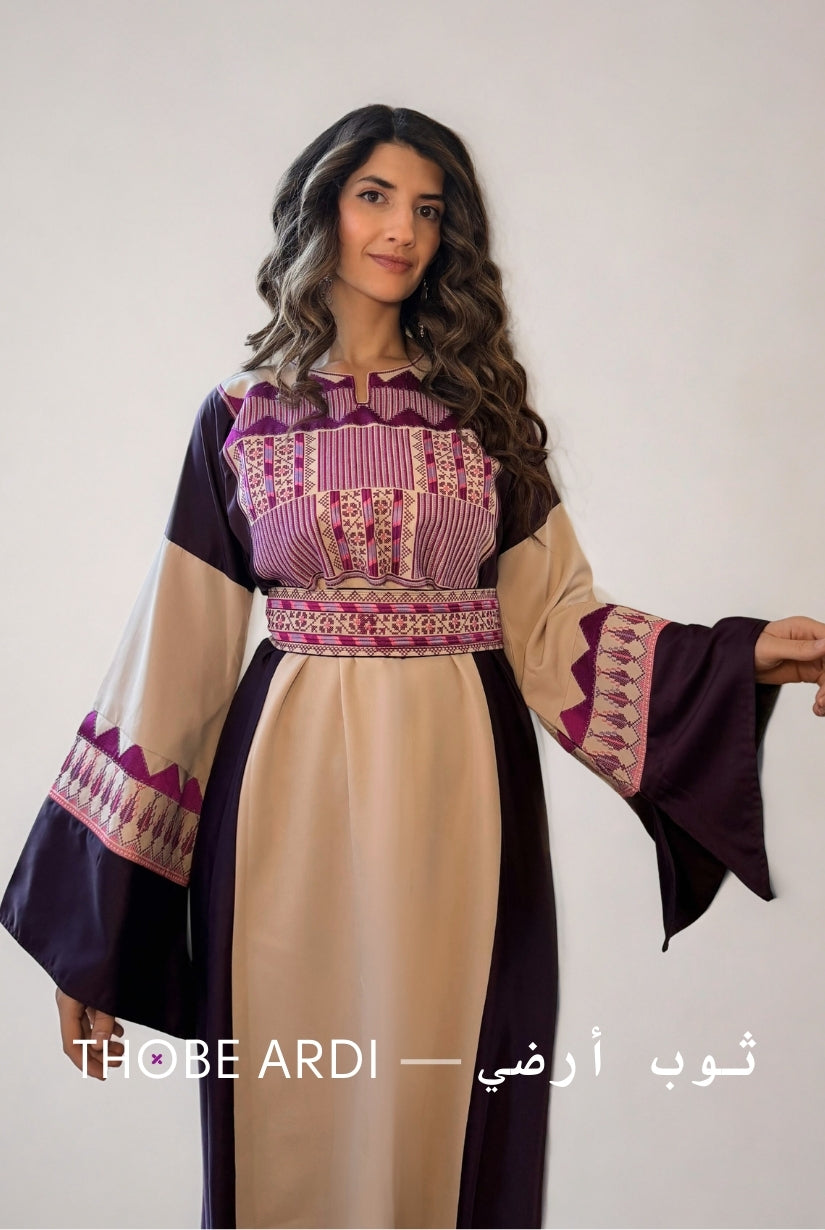 Nisreen Purple Bedouin Thobe