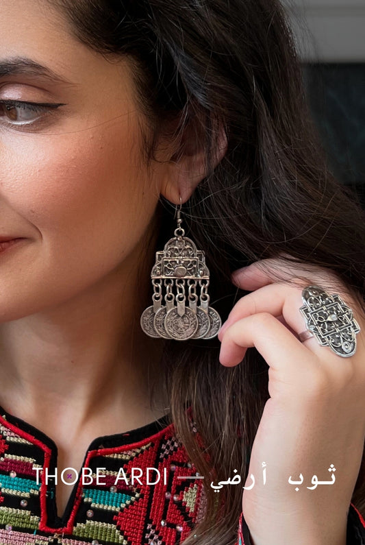 Pyramid Earring & Ring Set