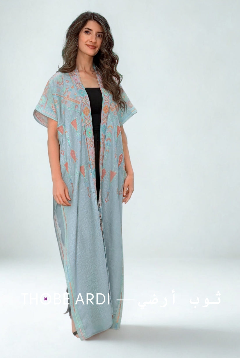 Multicolored Tatreez Bisht