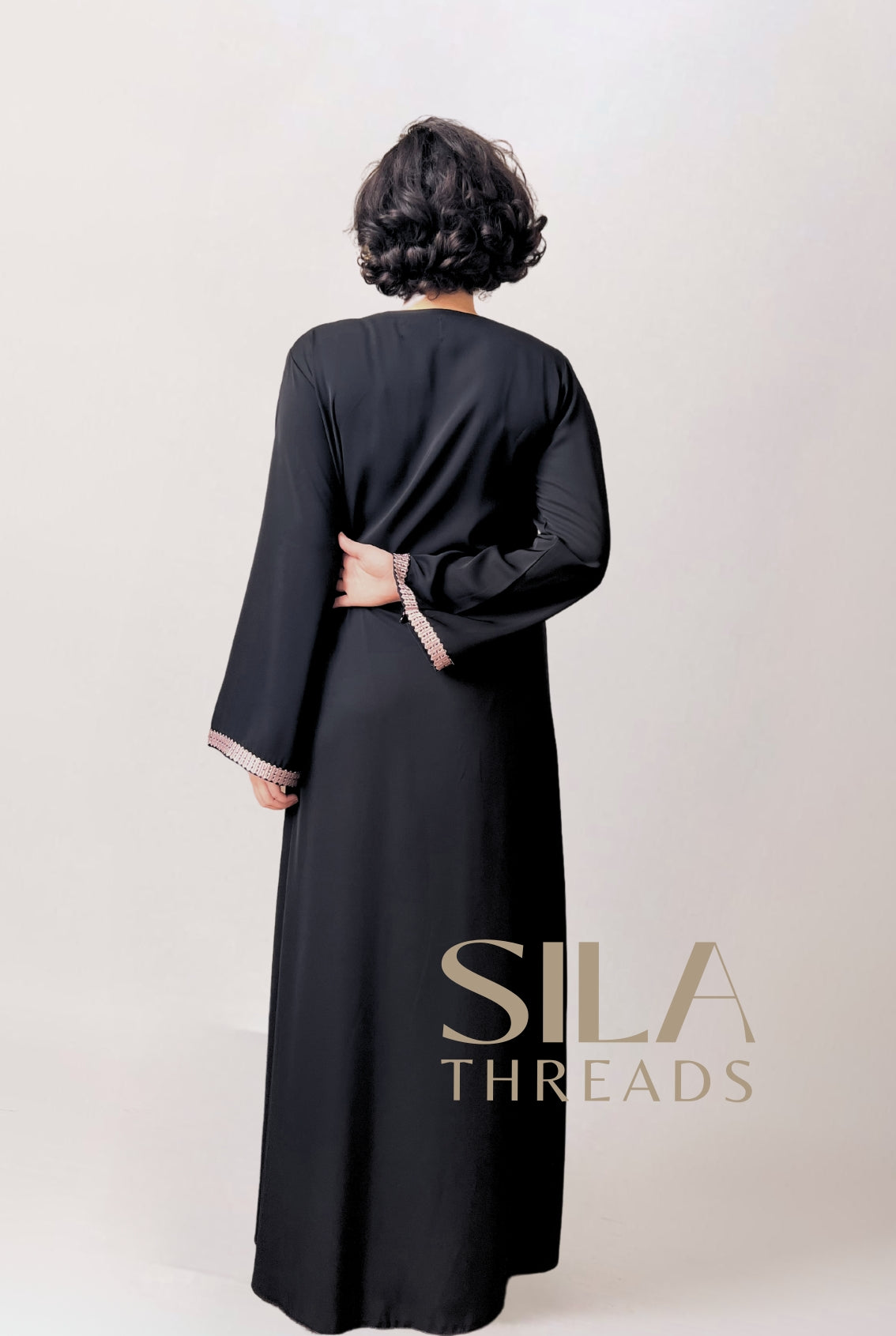 Essential Blush Embroidered Abaya