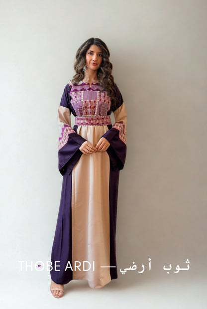 Nisreen Purple Bedouin Thobe