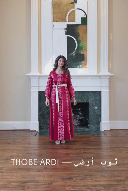 Pomegranate Rose Tatreez Dress