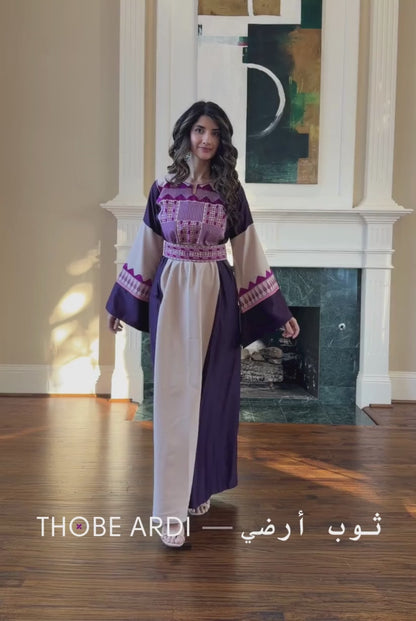 Nisreen Purple Bedouin Thobe