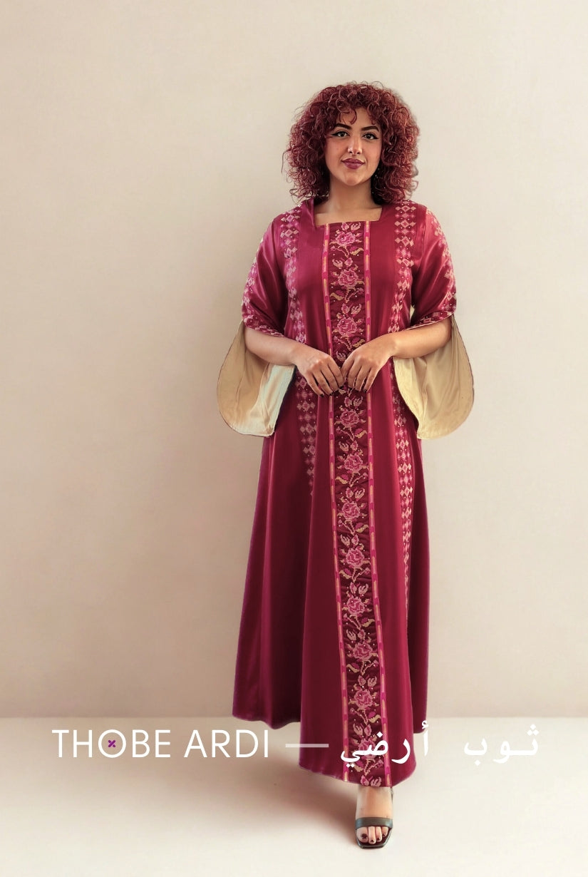 Pomegranate Rose Tatreez Dress